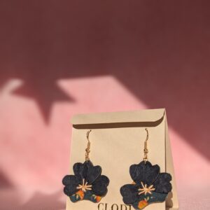 Boucles d'oreilles Citrus bleu