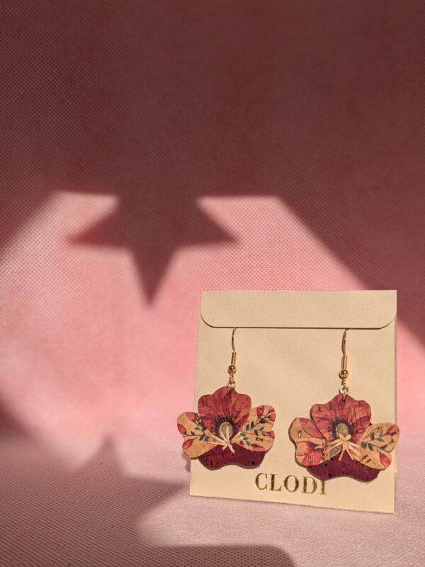 Boucles d'oreilles coquelicot – Image 3