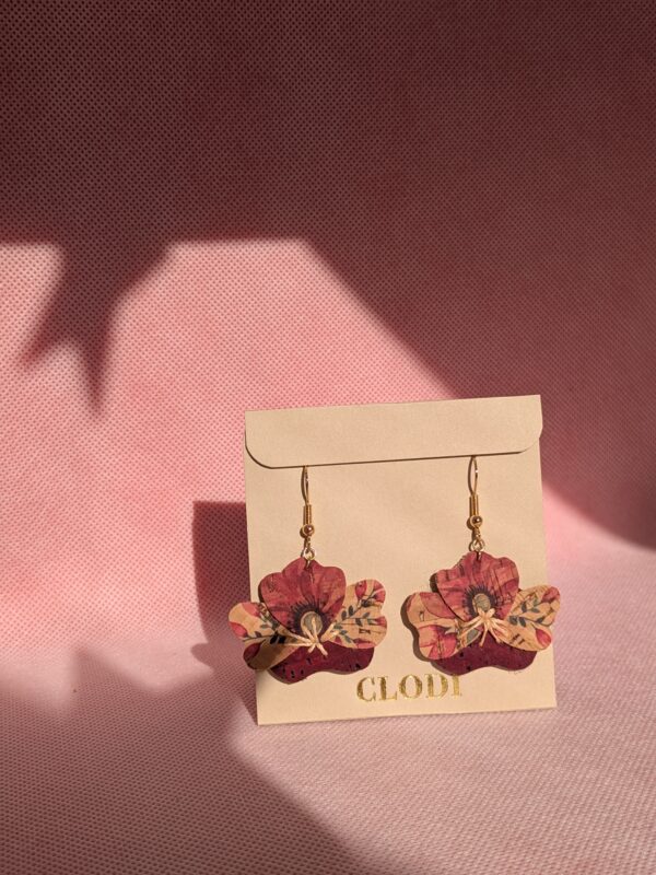 Boucles d'oreilles coquelicot – Image 2