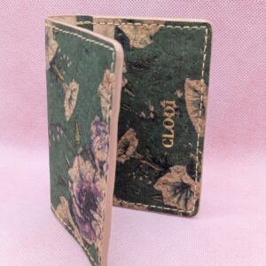 Porte cartes Fleuri Violet