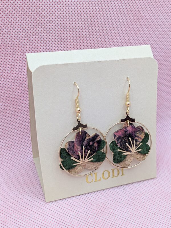 Boucles d'oreilles Botanique