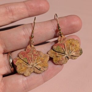 Boucles d'oreilles jardin secret
